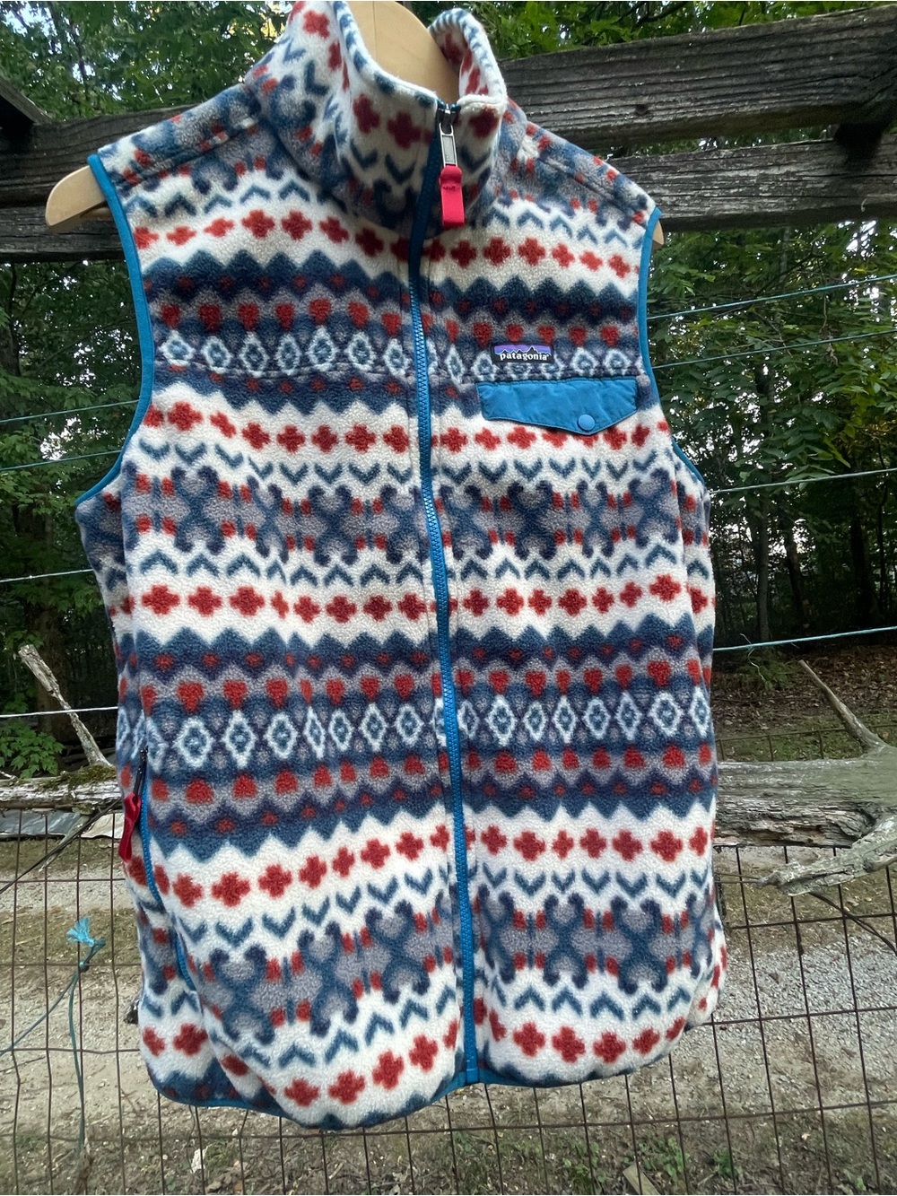 Patagonia Synchilla Fair Isle Inspired Aztec Vest Men’s Lg Pre-owned Fall 2015